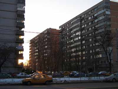 Blocks of flats in Bucharest.