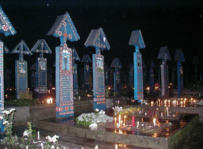 Merry Cemetery from Sapanta.