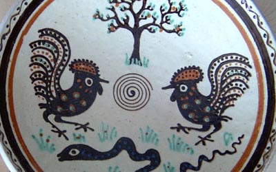 Other Horezu motifs on pottery.