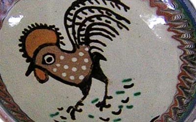 The Horezu Rooster motif.