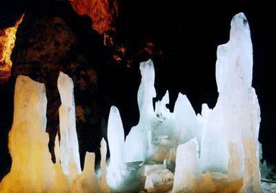 Beautiful Ice Formations in Scarisoara.